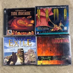 Set of Four 90’s Classic PC Game CDs